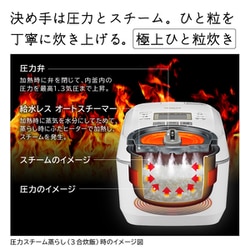 ヨドバシ.com - 日立 HITACHI 圧力＆スチームIHジャー炊飯器 ふっくら御膳 5.5合炊き フロストブラック RZ-V100FM K  通販【全品無料配達】