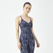 スローカシュクールグラフィックロングトップ Slow Cachecoeur GP Long Top SFW72237 N Lサイズ [フィットネス ヨガ カップ付きシャツ]