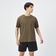 リファインドショートスリーブラッシュティー Refined S/S Rush Tee SF72281 スモークカーキ(SK) Mサイズ [ラッシュガード メンズ]