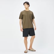 リラックスウールミックスショーツ Relax Wool Mix Shorts SA82281 ブラック(K) Lサイズ [フィットネス ショートパンツ メンズ]