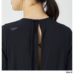 Speedo refined flare sleeve top 黒ラッシュガード ADAM ET ROPÉ FEMME(アダム エ ロペ ファム) / 【Speedo