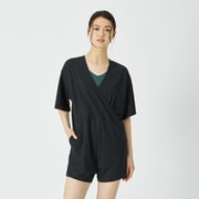 リファインドショートオーバーオール Refined Short Overalls SFW72282 ブラック(K) Mサイズ [フィットネス  ショートパンツ レディース]