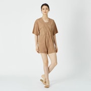 リファインドショートオーバーオール Refined Short Overalls SFW72282 ウッドスモーク(WD) Lサイズ [フィットネス  ショートパンツ レディース]