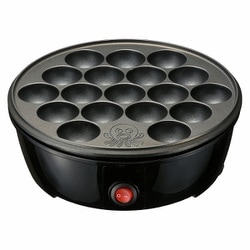 たこやき器 フッ素樹脂加工プレート 18個焼き ブラック COK-E-T65-AH-K