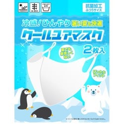クール冷感洗えるマスク ふつうサイズ 2枚入り