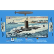 350-044 1/350 イギリス海軍 HMS コンカラー原子力潜水艦 [組立式プラスチックモデル]