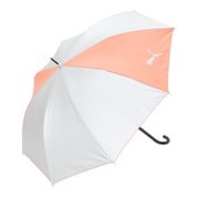 長傘 婦人用 晴雨兼用 プーマ 60cm ジャンプ式 8本骨 UV加工 ピーチ PAP49JP60