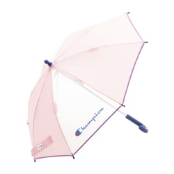 子供用傘 チャンピオン 40cm 手開き式 安全ロクロ 2コマ透明窓つき ピンク CHS56TB40