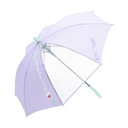 子供用傘 チャンピオン 58cm ジャンプ式 耐風 透明窓つき パープル CHS48JP58