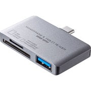 Type-Cカードリーダー(USB1ポート搭載) ADR-3TCSDUGYN