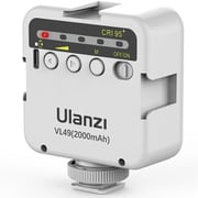 VL49 2000mA/hバッテリー 充電式 ミニLEDライト ホワイト 2215