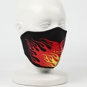 NEO FACEMASK RFM04 Flame RED バイク/自転車 厚手 防寒 防風フェイスカバー/マスク フリーサイズ RFM04