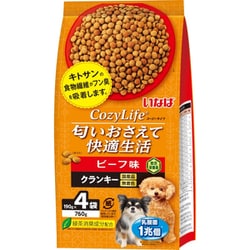Cozy Life クランキー ビーフ味 [犬用 ドライフード 190g×4袋 緑茶消臭成分配合 総合栄養食]