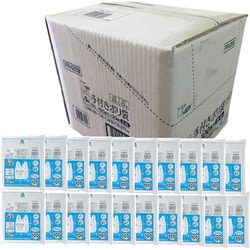 手付き ポリ袋 レジ袋 SS 約5L 約縦41cm×横18cm＋マチ12cm×厚み0.013mm 100枚 20冊 1ケース 乳白 APRH26