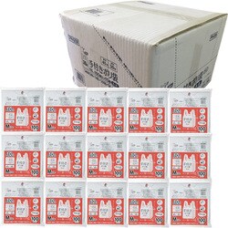 手付き ポリ袋 レジ袋 M 約10L 約縦50cm×横26cm＋マチ14cm×厚み0.017mm 100枚 15冊 1ケース 乳白 APRH28