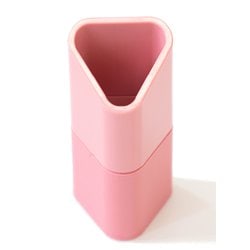 プリスベイス ハブラシスタンド 歯間ブラシ用ポケット付き マグネット ピンク