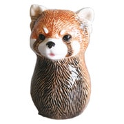 F04-0080 [花瓶 一輪挿し フラワーベース 動物 レッサーパンダ]