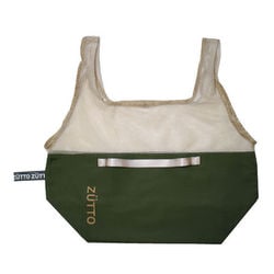 エコバッグ 折りたたみ 2way メッシュ マチ広 ZUTTO Marche Bag ズット カーキ×ベージュ S04-2594