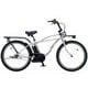 ビーチクルーザータイプ 電動アシスト自転車 BP02 26型 パークルメタリックシルバー BE-ELZC634S