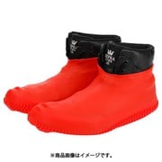 DEF-SC1-RED [Waterproof Shoe Cover バイク/自転車/キャンプ用 防水シリコン シューズカバー Mサイズ （22.5cm～25.54cm） 赤]