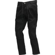 楽ちんパンツ SLIM FIT JOGGER PANTS BLACK RDB1032 スリムフィットパンツ 細身 ドローコード 紐パンツ バイク 専用設計ライダーパンツ ブラック RDB1032-S