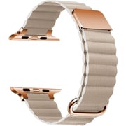 IQ-AW003B41-GY [Apple Watch 41/40/38mm レザーマグネットベルト （003） グレージュ]