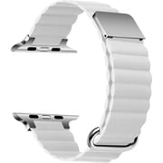 IQ-AW003B41-WH [Apple Watch 41/40/38mm レザーマグネットベルト （003） ホワイト]