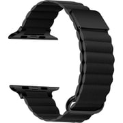 IQ-AW003B41-BK [Apple Watch 41/40/38mm レザーマグネットベルト （003） ブラック]