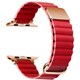 IQ-AW003B45-RD [Apple Watch 45/44/42mm レザーマグネットベルト （003） レッド]