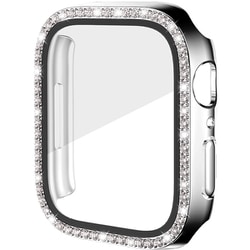 AW-GLPCS45-SV [Apple Watch 液晶ガラス付き PCカバー ストーン 45mm シルバー]