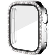 AW-GLPCS45-SV [Apple Watch 液晶ガラス付き PCカバー ストーン 45mm シルバー]