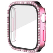 AW-GLPCS45-PK [Apple Watch 液晶ガラス付き PCカバー ストーン 45mm ピンク]