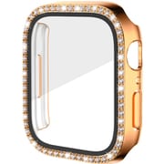 AW-GLPCS41-GO [Apple Watch 液晶ガラス付き PCカバー ストーン 41mm ゴールド]