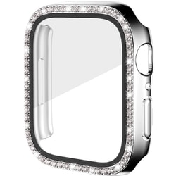 AW-GLPCS41-SV [Apple Watch 液晶ガラス付き PCカバー ストーン 41mm シルバー]