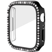 AW-GLPCS41-BK [Apple Watch 液晶ガラス付き PCカバー ストーン 41mm ブラック]