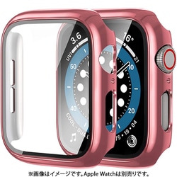 AW-GLPCM45-RGO [Apple Watch 液晶ガラス付き PCカバー メタリック 45mm ローズゴールド]
