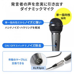 サンワサプライ MM-SPAMPN マイク付き拡声器スピーカー