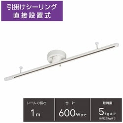 ライティングダクトレール 引掛け 1m ホワイト ORL-C100AW