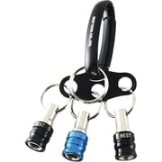 BTH-3BBL [ベストツール BEST 3pcs.ビットホルダー オーバルカラビナ・3つ穴プレート付 青]