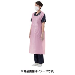 76357 [竹虎 ビニールエプロンP ピンク 50枚入]