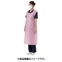 76352 [竹虎 ビニールエプロンP ピンク 100枚入]