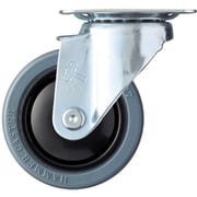460S-FR75 [ハンマー 軽量薄板鋼板製旋回式ゴム車輪（ナイロンホイール・ボールベアリング）75mm]