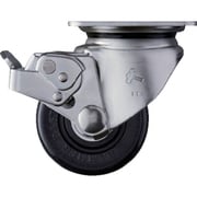 545S0S-NRB75 [ハンマー オールステンレス低床重荷重用旋回式ナイロン車輪（ボールベアリング）75mm SP付]