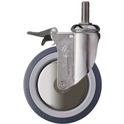 915SMA-KUB150 [ハンマー オールステンレスねじ込み旋回式ウレタン車輪 150mm トータルロック]