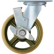 519BPS-CU200 [ハンマー 重荷重用旋回式ウレタン車輪（イモノホイール・ラジアルボールベアリング）200mm SP付]