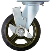 519BPS-CR200 [ハンマー 重荷重用旋回式ゴム車輪（イモノホイール・ラジアルボールベアリング）200mm SP付]