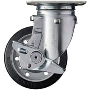 513M-R125 [ハンマー 旋回式ゴム車輪 125mm ストッパー付]