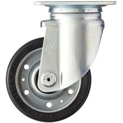ハンマー 旋回式ゴム車輪（ワイドタイプ・ローラーベアリング）125mm 520M-WRB125