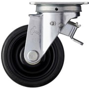 420F0S-CHR100 [ハンマー スイッチキャスター イモノ車輪（ナイロンホイール・ボールベアリング）100mm]