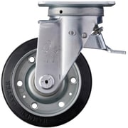 420F0S-R125 [ハンマー スイッチキャスター ゴム車輪 125mm]